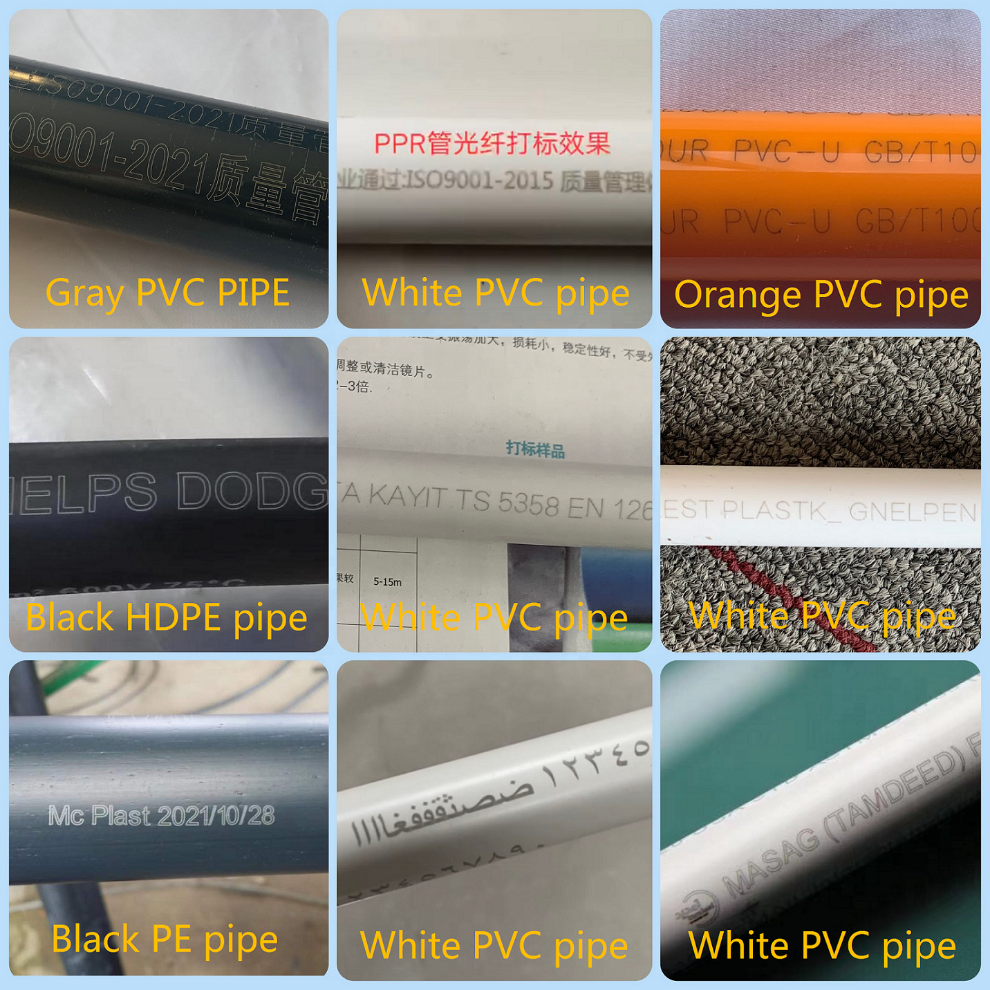 Máquina de marcado láser de fibra de tubería de PVC HDPE