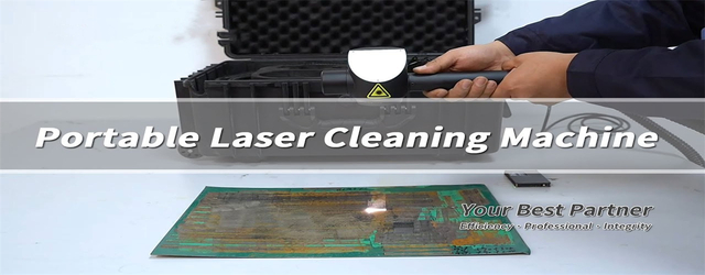 Máquina de limpieza láser de fibra de pulso portátil